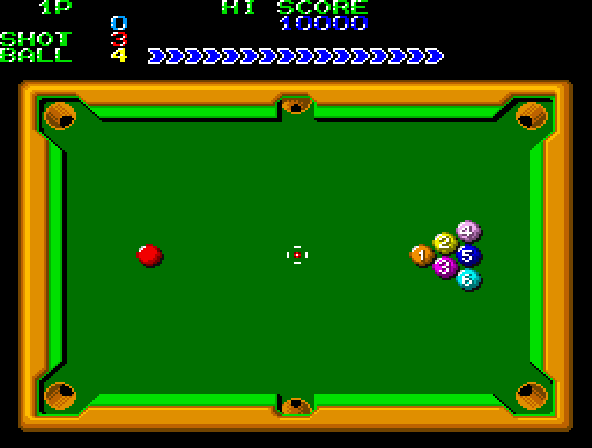 Perfect Billiard (MC-8123, 317-0030) Screenshot 1